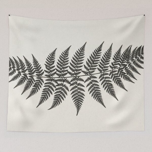 Item preview, Black Fern Frond Botanical Illustration Print designed and sold by Owcomm.