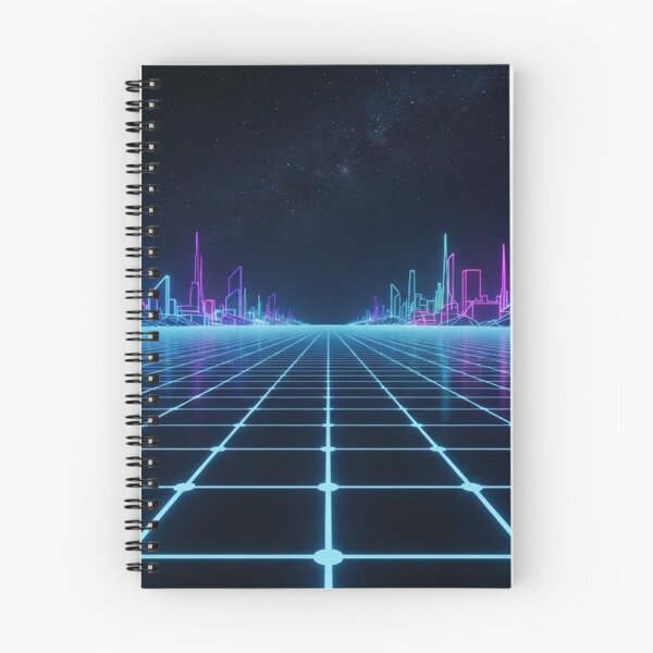 Item preview, Cyberpunk Neon Grid Cityscape Under Stars designed and sold by Owcomm.