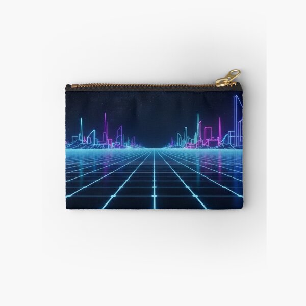 Item preview, Cyberpunk Neon Grid Cityscape Under Stars designed and sold by Owcomm.