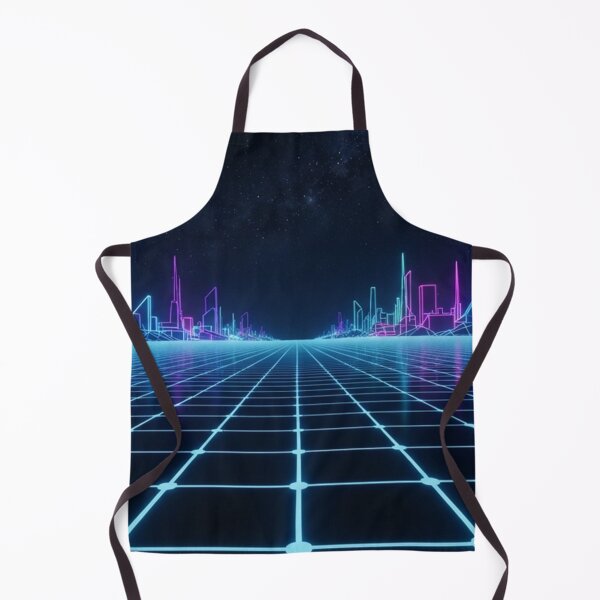 Item preview, Cyberpunk Neon Grid Cityscape Under Stars designed and sold by Owcomm.