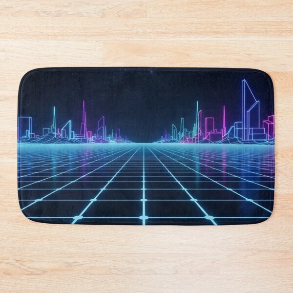 Item preview, Cyberpunk Neon Grid Cityscape Under Stars designed and sold by Owcomm.