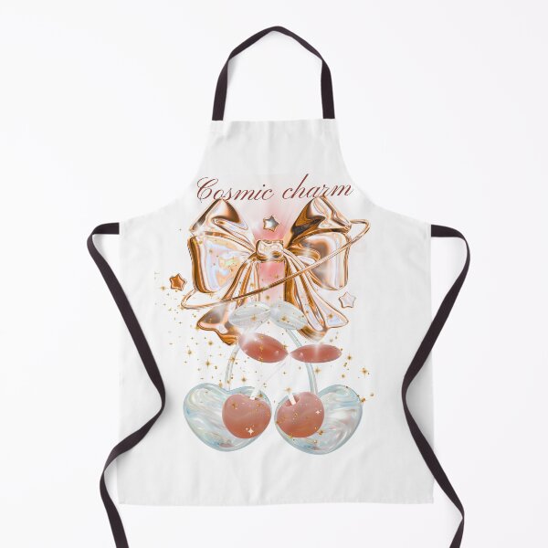 Item preview, Cosmic Charm 3D Rose Gold Bow and Glossy Cherries Aesthetic Art designed and sold by MinimalAurashop.