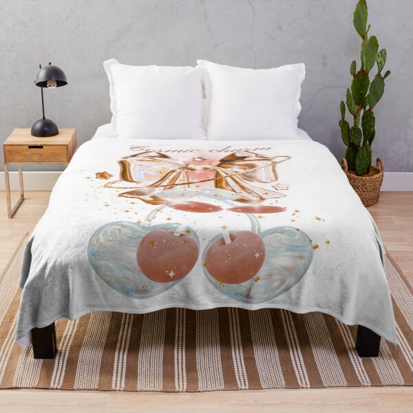 Item preview, Cosmic Charm 3D Rose Gold Bow and Glossy Cherries Aesthetic Art designed and sold by MinimalAurashop.