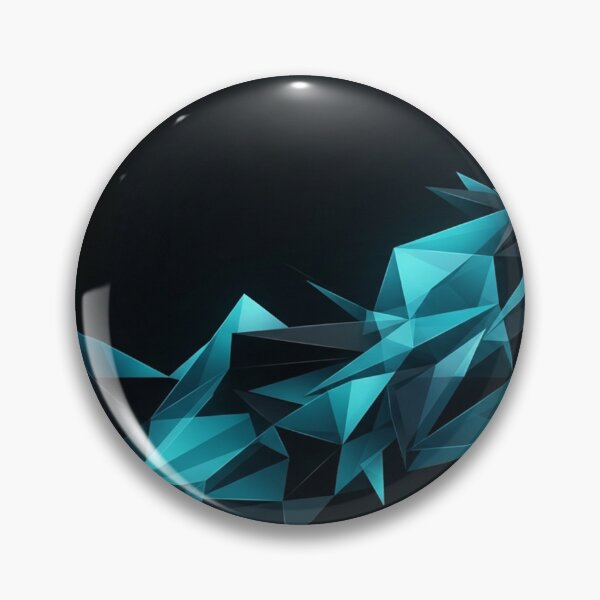Item preview, Dark Blue Geometric Crystal Shards Composition designed and sold by Owcomm.