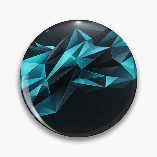 Item preview, Dark Cyan Geometric Polygon Crystal Shards designed and sold by Owcomm.