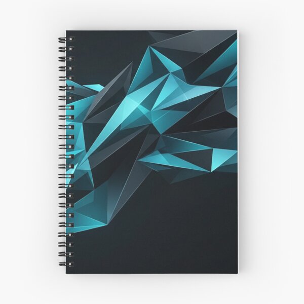 Item preview, Dark Cyan Geometric Polygon Crystal Shards designed and sold by Owcomm.