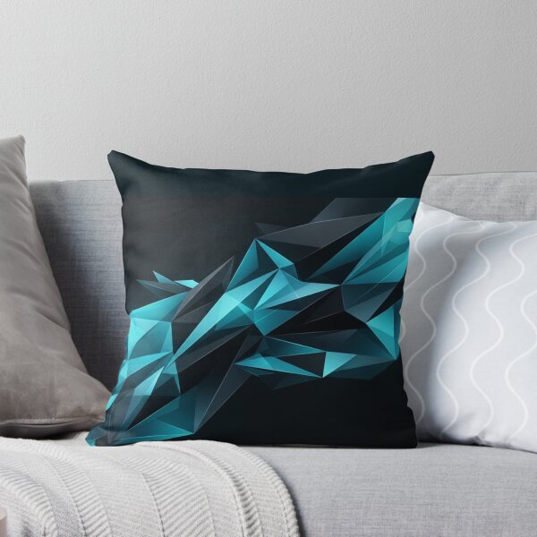 Artikelvorschau, Dunkelcyanfarbene geometrische Polygon-Kristallsplitter entworfen und verkauft von Owcomm.