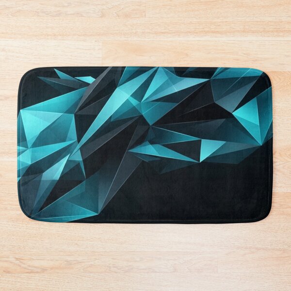 Item preview, Dark Cyan Geometric Polygon Crystal Shards designed and sold by Owcomm.