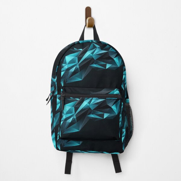 Item preview, Dark Cyan Geometric Polygon Crystal Shards designed and sold by Owcomm.