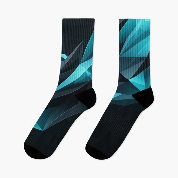 Item preview, Dark Cyan Geometric Polygon Crystal Shards designed and sold by Owcomm.