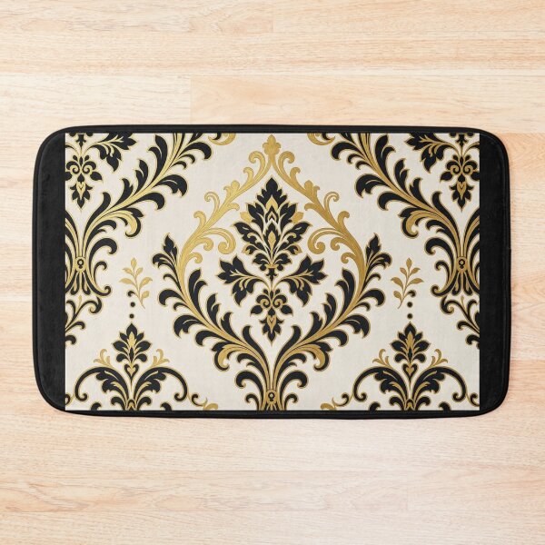 Item preview, Off White, Black & Gold Damask-Baroque  designed and sold by DesignsByPrnces.