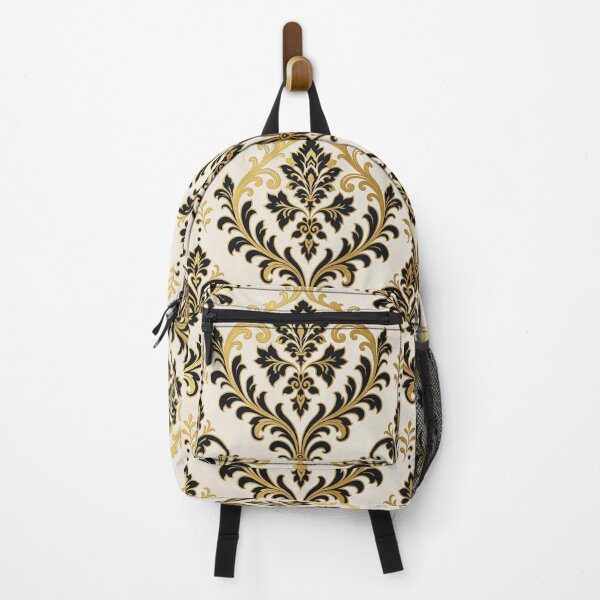 Item preview, Off White, Black & Gold Damask-Baroque designed and sold by DesignsByPrnces.
