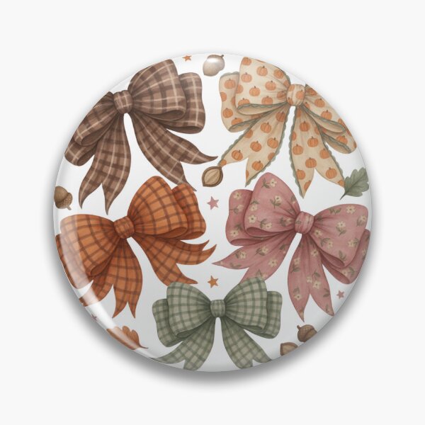 Item preview, Fall Bows Coquette Autumn Pumpkin Plaid designed and sold by Nzgiftsandmore.