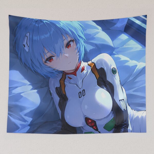 Artikelvorschau, Rei Ayanami Neon Genesis Evangelion Moonlit Quiet entworfen und verkauft von mildaclairmo.