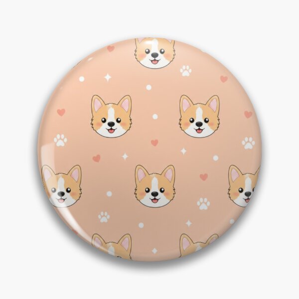 Item preview, Cute Corgi Dog Pattern – Kawaii Puppy Aesthetic designed and sold by itxelaraStudio.