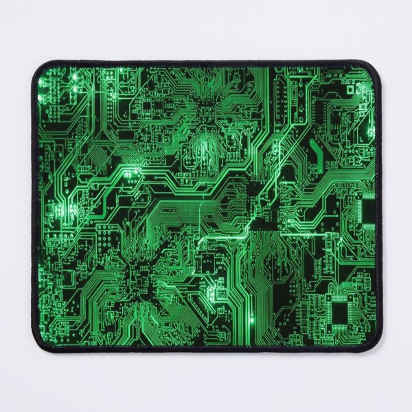 Item preview, Glowing Green Circuit Board Tech Pattern designed and sold by Owcomm.