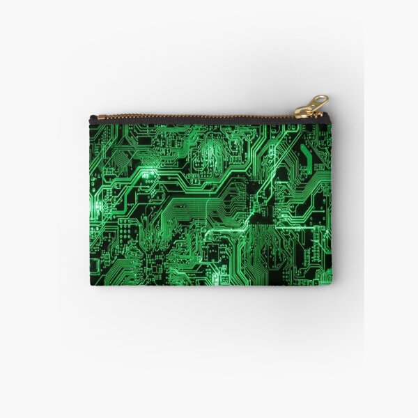 Item preview, Glowing Green Circuit Board Tech Pattern designed and sold by Owcomm.