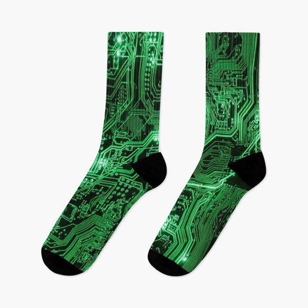 Item preview, Glowing Green Circuit Board Tech Pattern designed and sold by Owcomm.