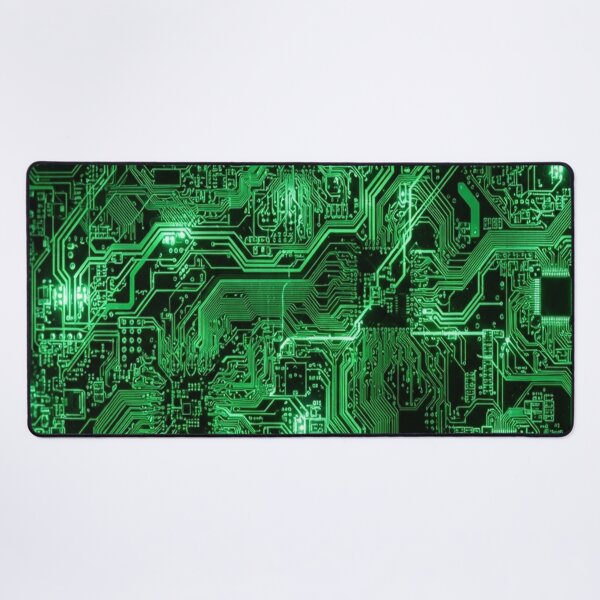 Item preview, Glowing Green Circuit Board Tech Pattern designed and sold by Owcomm.
