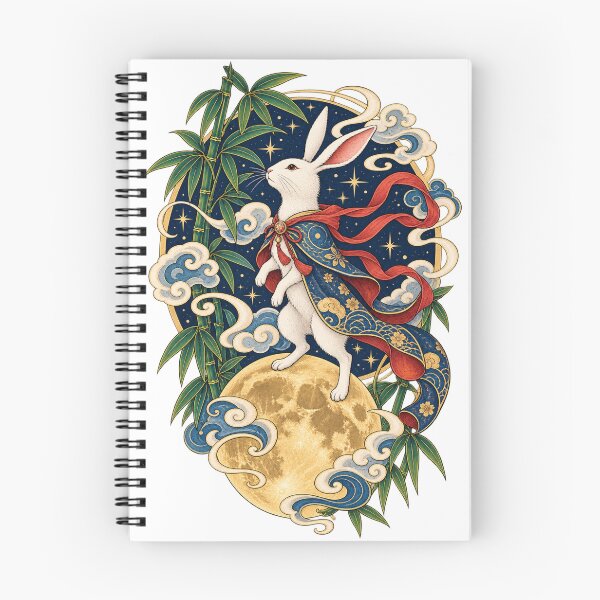 Item preview, Japanese Moon Rabbit – Celestial Hare, Bamboo & Moon Art designed and sold by Substance_life.