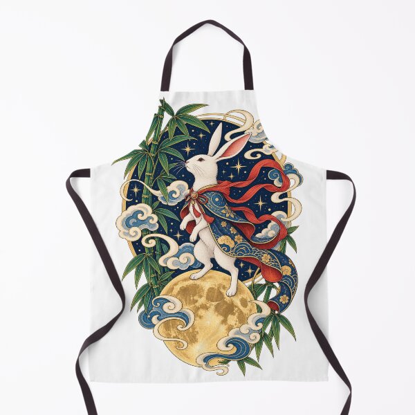 Item preview, Japanese Moon Rabbit – Celestial Hare, Bamboo & Moon Art designed and sold by Substance_life.