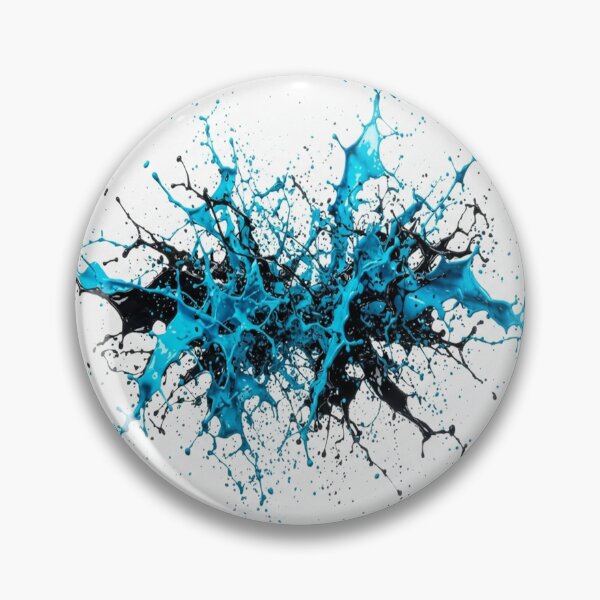 Item preview, Vibrant Blue And Black Paint Splash designed and sold by Owcomm.