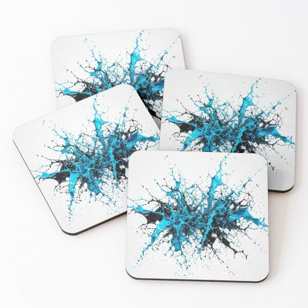 Item preview, Vibrant Blue And Black Paint Splash designed and sold by Owcomm.