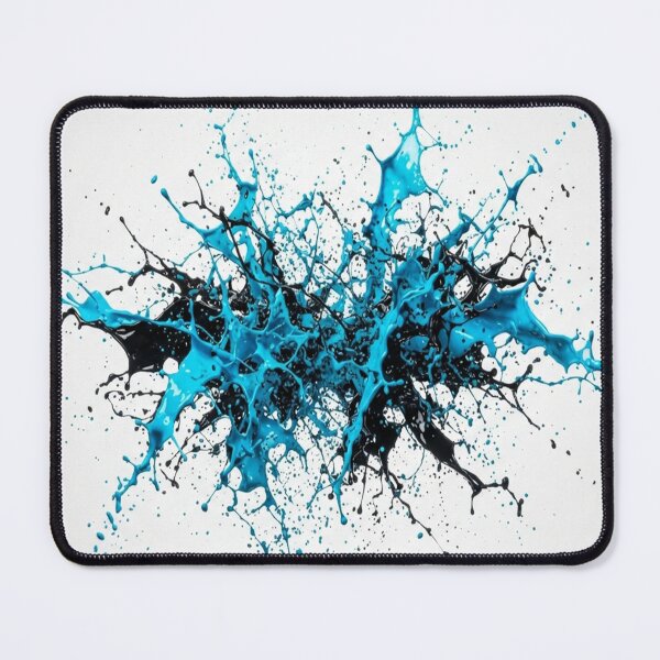 Item preview, Vibrant Blue And Black Paint Splash designed and sold by Owcomm.
