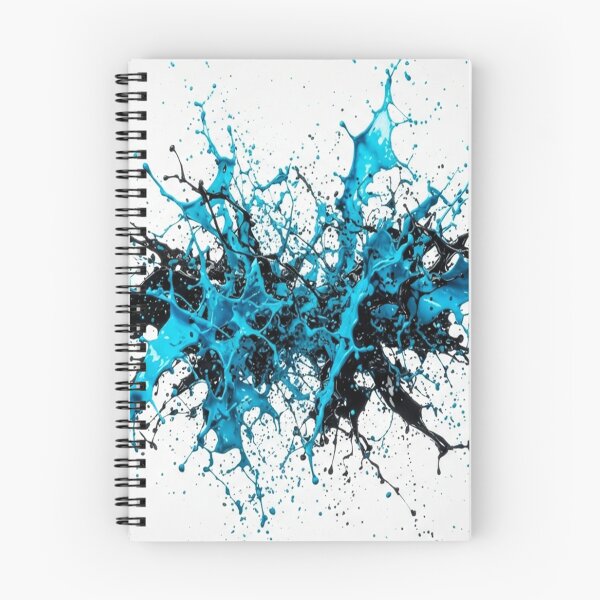 Item preview, Vibrant Blue And Black Paint Splash designed and sold by Owcomm.