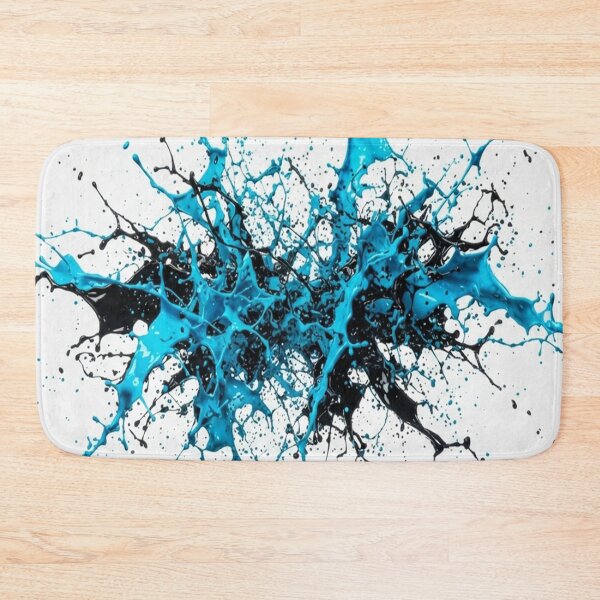 Item preview, Vibrant Blue And Black Paint Splash designed and sold by Owcomm.