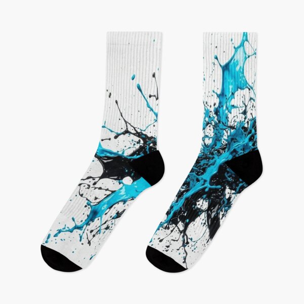 Item preview, Vibrant Blue And Black Paint Splash designed and sold by Owcomm.