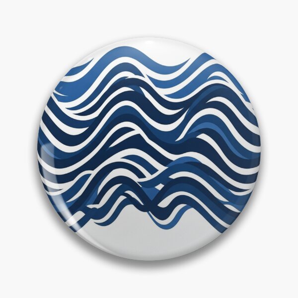 Item preview, Blue Ocean Waves Pattern Illustration designed and sold by Owcomm.