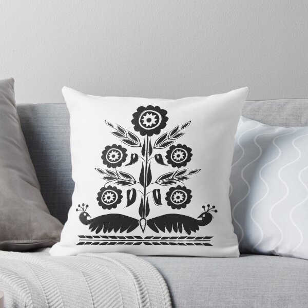 Item preview, Khasi Tribal Art Motif, Black and White designed and sold by ThingsThatSing.