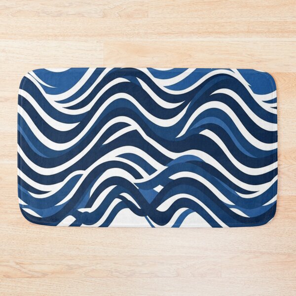 Item preview, Blue Ocean Waves Pattern Illustration designed and sold by Owcomm.