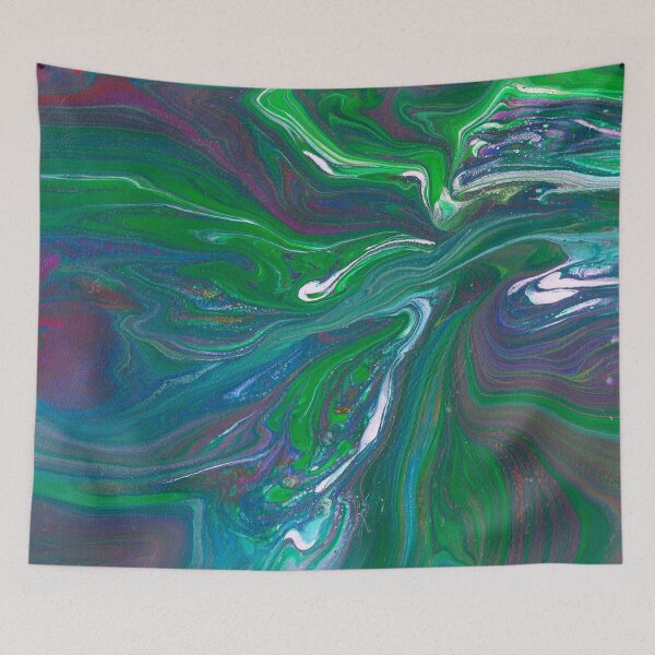 Item preview, Warm Ride Soothing Green Blue Abstract designed and sold by Doug  Siegel.