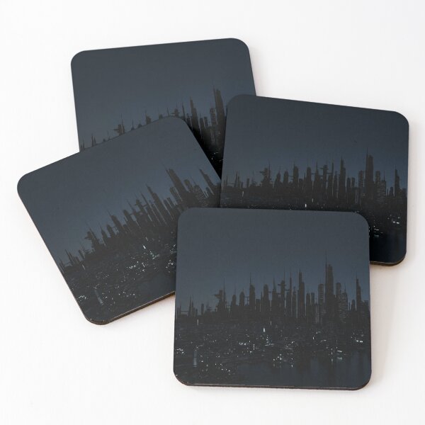 Item preview, Dark Future City Skyline at Night designed and sold by Owcomm.