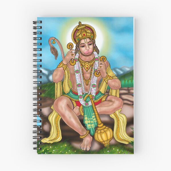 Item preview, Hanuman Digital Drawing | Lord Hanuman Hindu God Devotional Artwork designed and sold by Harshit_Digital_Arts.