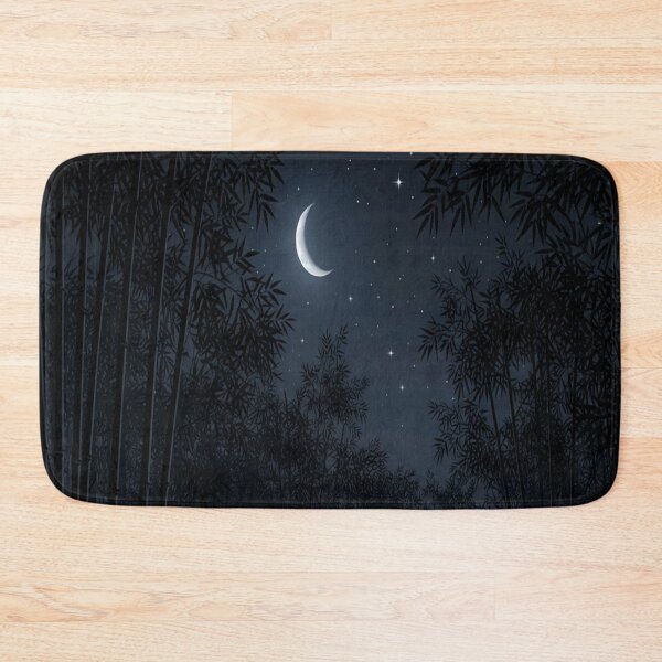 Item preview, Midnight Bamboo Forest Under Crescent Moon designed and sold by Owcomm.