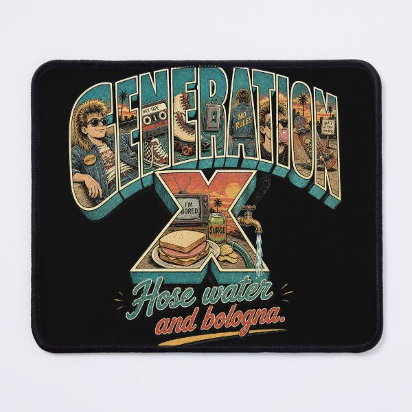 Item preview, Generation X – Hose Water and Bologna | Retro 80s Gen X Nostalgia designed and sold by The People’s Punchline.