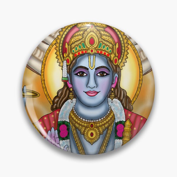 Item preview, Lord Vishnu Digital Drawing | Divine Hindu God Artwork & Spiritual Illustration designed and sold by Harshit_Digital_Arts.