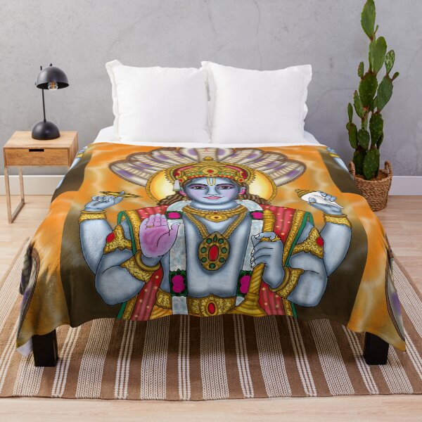 Item preview, Lord Vishnu Digital Drawing | Divine Hindu God Artwork & Spiritual Illustration designed and sold by Harshit_Digital_Arts.