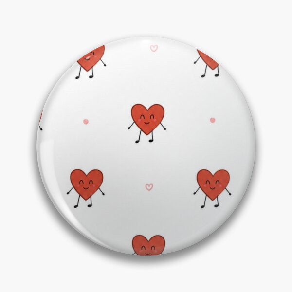 Item preview, Cute Smiling Heart Pattern – Kawaii Love Aesthetic designed and sold by itxelaraStudio.