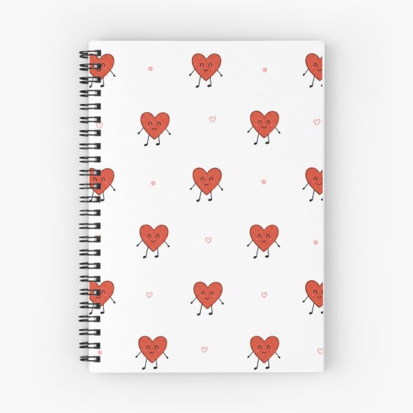 Item preview, Cute Smiling Heart Pattern – Kawaii Love Aesthetic designed and sold by itxelaraStudio.