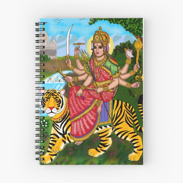 Item preview, Goddess Durga Digital Drawing | Divine Hindu Goddess Artwork & Spiritual Illustration designed and sold by Harshit_Digital_Arts.