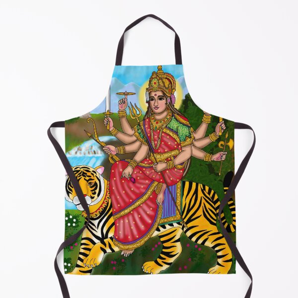 Item preview, Goddess Durga Digital Drawing | Divine Hindu Goddess Artwork & Spiritual Illustration designed and sold by Harshit_Digital_Arts.