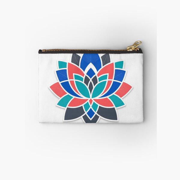Item preview, Geometric Lotus Flower Mandala in Blue and Red designed and sold by Owcomm.