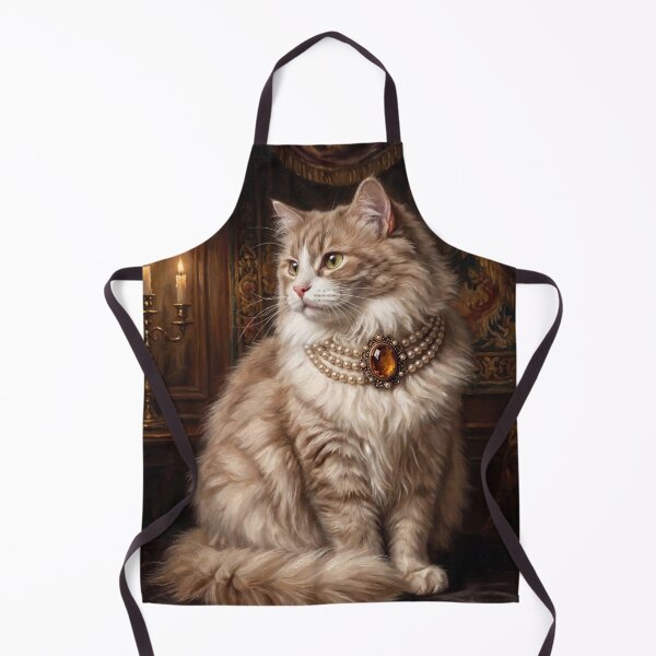Item preview, Royal Ginger Cat Amber Necklace designed and sold by The Real Beast Art.
