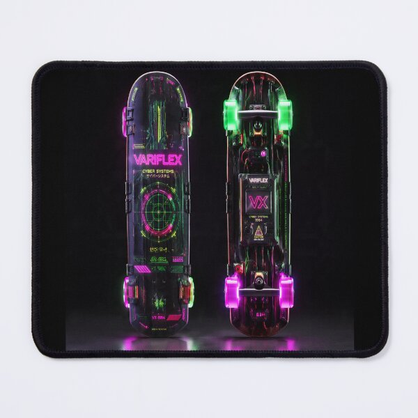 Item preview, Cyberpunk Skateboard Concept - Front & Back Tech View designed and sold by JMAVILA ART.