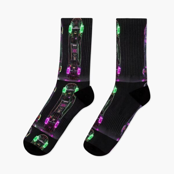 Item preview, Cyberpunk Skateboard Concept - Front & Back Tech View designed and sold by JMAVILA ART.