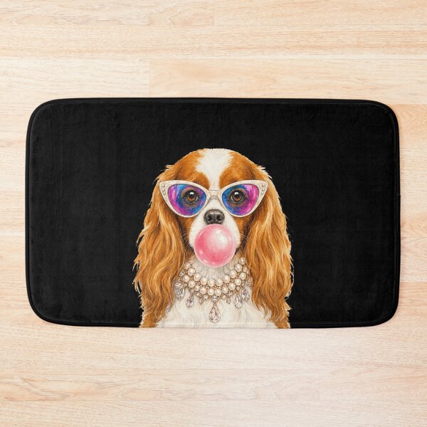 Item preview, Glam Cavalier Spaniel with Sunglasses and Pearl Necklace designed and sold by sportfantees.